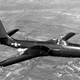 A McDonnell FH-1 Phantom in flight in 1948. This aircraft (BuNo 111793) is now on display at the National Museum of Naval Aviation in Pensacola, Florida. (US Navy)